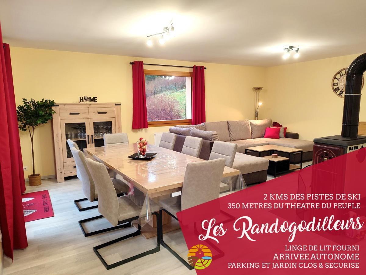 Les Randogodilleurs Avec Jacuzzi A 2Kms Des Pistes Et 350M Du Theatre Du Peuple ! Villa Bussang Buitenkant foto
